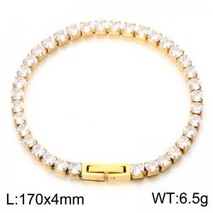 Stainless Steel Crystal Bracelet - KB214132-Z