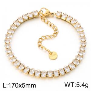 Stainless Steel Crystal Bracelet - KB214136-Z