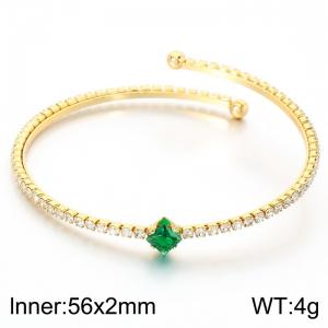 Stainless Steel Crystal Bracelet - KB214137-Z