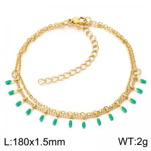 Stainless Steel Gold-plating Bracelet - KB214159-Z