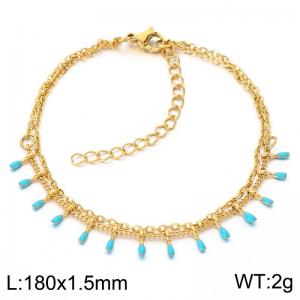 Stainless Steel Gold-plating Bracelet - KB214160-Z