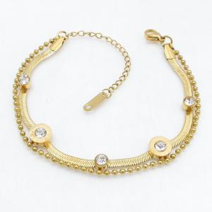 Stainless Steel Gold-plating Bracelet - KB214410-CM