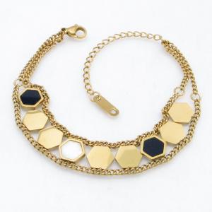 Stainless Steel Gold-plating Bracelet - KB214411-CM