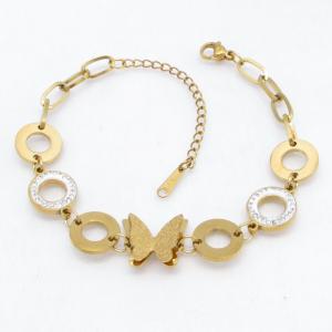 Stainless Steel Gold-plating Bracelet - KB214412-CM