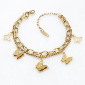 Stainless Steel Gold-plating Bracelet - KB214417-CM