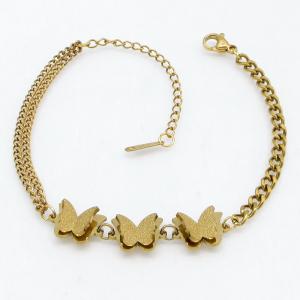 Stainless Steel Gold-plating Bracelet - KB214420-CM