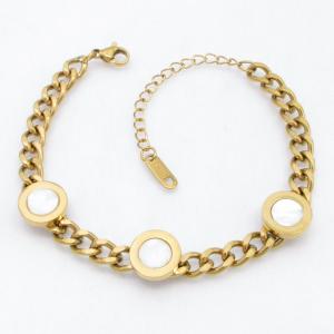 Stainless Steel Gold-plating Bracelet - KB214423-CM