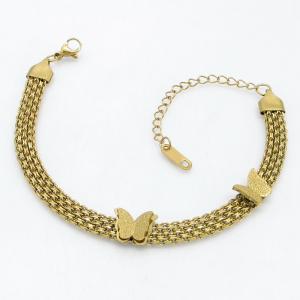 Stainless Steel Gold-plating Bracelet - KB214424-CM