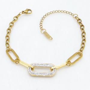 Stainless Steel Gold-plating Bracelet - KB214425-CM