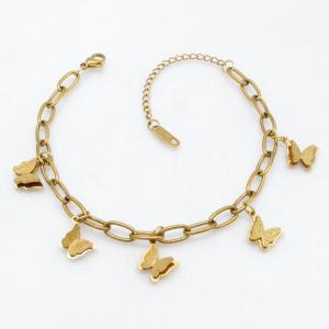 Stainless Steel Gold-plating Bracelet - KB214426-CM