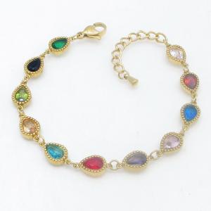 Stainless Steel Gold-plating Bracelet - KB214442-HM