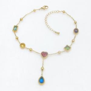 Stainless Steel Gold-plating Bracelet - KB214443-HM