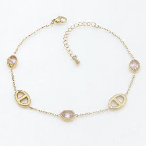 Stainless Steel Gold-plating Bracelet - KB214449-HM