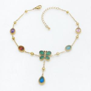 Stainless Steel Gold-plating Bracelet - KB214457-HM