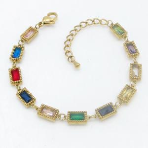 Stainless Steel Gold-plating Bracelet - KB214459-HM