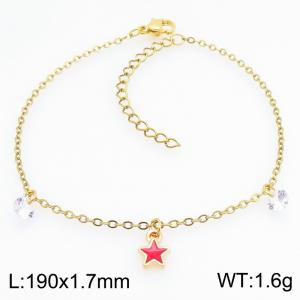 Stainless Steel Gold-plating Bracelet - KB214570-SS