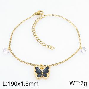 Stainless Steel Gold-plating Bracelet - KB214574-SS