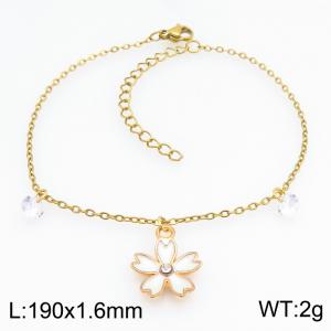 Stainless Steel Gold-plating Bracelet - KB214575-SS