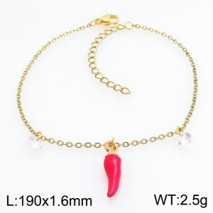 Stainless Steel Gold-plating Bracelet - KB214576-SS