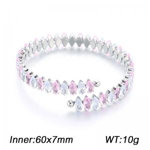 Stainless Steel Crystal Bracelet - KB214661-Z