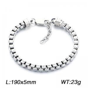 Fashionable stainless steel jewelry, men's daily wear bracelet - KB214664-KFC