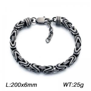 Fashionable stainless steel jewelry, men's daily wear bracelet - KB214667-KFC
