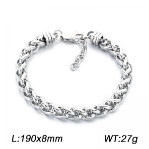 Fashionable stainless steel jewelry, men's daily wear bracelet - KB214670-KFC