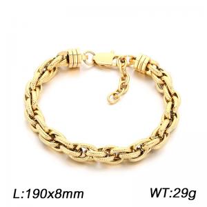 Fashionable stainless steel jewelry, men's daily wear bracelet - KB214674-KFC
