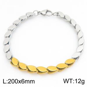 Stainless Steel Gold-plating Bracelet - KB214870-Z