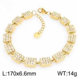 Stainless Steel Stone Bracelet - KB215158-KL