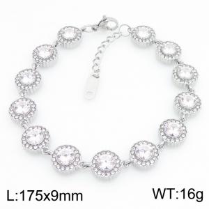 Stainless Steel Stone Bracelet - KB215163-KL