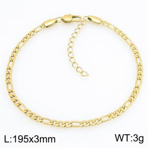 Fashionable jewelry stainless steel NK chain bracelet suitable for daily wear - KB215204-KGM