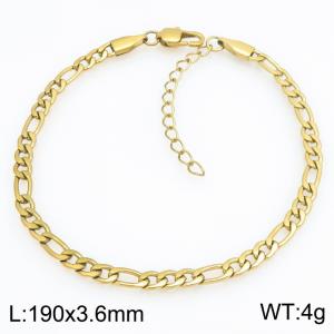 Fashionable jewelry stainless steel NK chain bracelet suitable for daily wear - KB215206-KGM