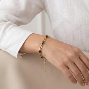 Stainless Steel Crystal Bracelet - KB215262-Z
