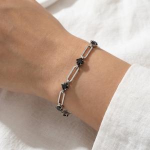 Stainless Steel Crystal Bracelet - KB215263-Z