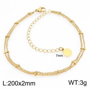 Stainless Steel Gold-plating Bracelet - KB215307-Z