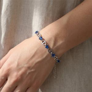 Stainless Steel Crystal Bracelet - KB215378-Z