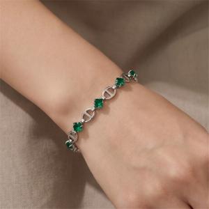 Stainless Steel Crystal Bracelet - KB215380-Z