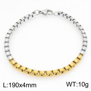 Stainless Steel Gold-plating Bracelet - KB215583-Z