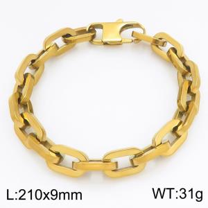 Stainless Steel Gold-plating Bracelet - KB215632-Z
