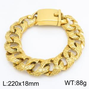 Men's jewelry stainless steel casting bracelet suitable for daily wear - KB216289-KJX