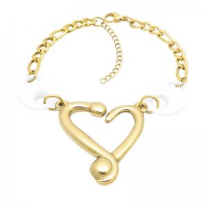 Stainless Steel Gold-plating Bracelet - KB216552-NJ
