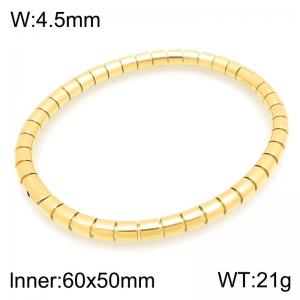 Stainless Steel Gold-plating Bangle - KB216726-TSC