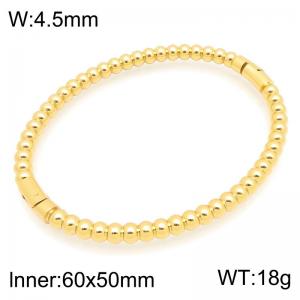 Stainless Steel Gold-plating Bangle - KB216728-TSC