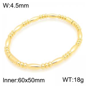 Stainless Steel Gold-plating Bangle - KB216731-TSC