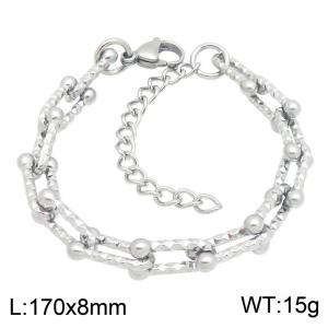 Stainless Steel Bracelet(Men) - KB216954-CQ