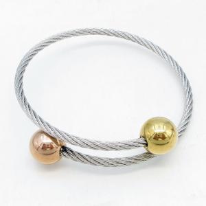 Stainless Steel Wire Bangle - KB217132-XY