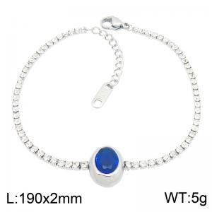 Stainless Steel Stone Bracelet - KB217239-HR