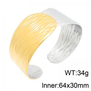 Stainless Steel Gold-plating Bangle - KB217629-SP