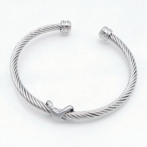 Stainless Steel Wire Bangle - KB217710-HB
